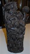 Makonde carved ebony wood sculpture, circa 1970. 450 mm; 17 inches. From the estate of J.Bruce Llewellyn, New York.